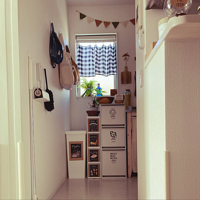 収納少ない家 吊るす収納 ダイソー 100均 小さいお家 などのインテリア実例 21 02 17 13 13 02 Roomclip ルームクリップ