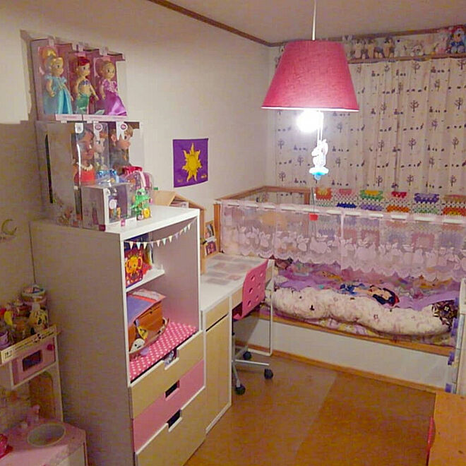 部屋全体 子供部屋 ディズニー ディズニープリンセス 人形 などのインテリア実例 19 02 16 00 06 08 Roomclip ルームクリップ