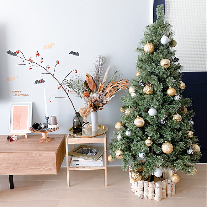 ハロウィン飾り付け クリスマスツリー ハロウィンツリー アルザス Ikea などのインテリア実例 10 27 22 57 47 Roomclip ルームクリップ
