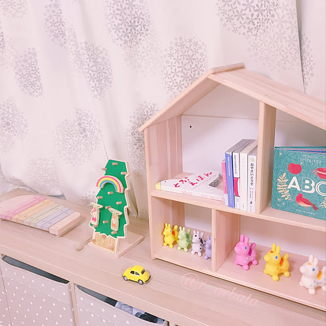おもちゃ棚 おもちゃ おもちゃスペース 木琴 セリア などのインテリア実例 02 15 10 41 02 Roomclip ルームクリップ