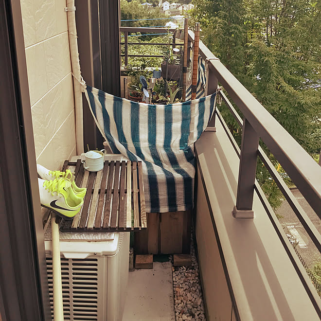 玄関 入り口 山善隠すガーデン家具モニター応募 狭いベランダ 二世帯住宅の二階 いつもありがとうございます のインテリア実例 18 07 07 09 30 12 Roomclip ルームクリップ