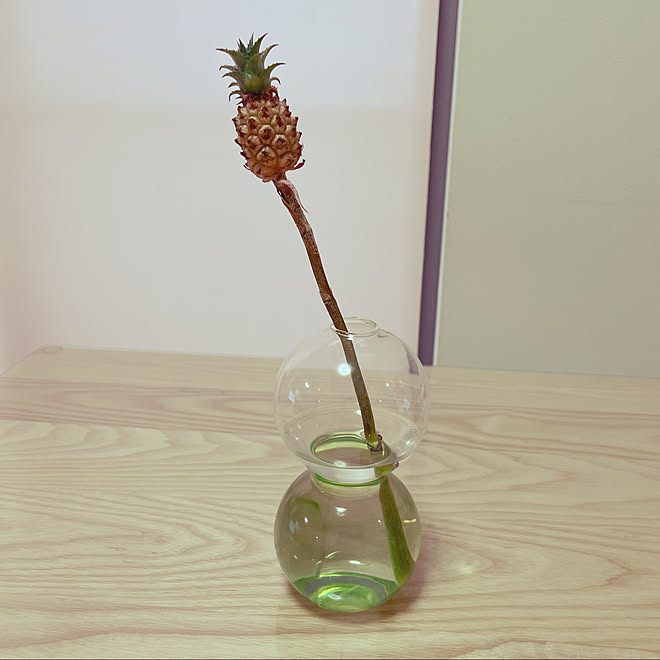 ミニパイナップル 花瓶 フラワーベースのインテリア実例 22 05 30 19 39 25 Roomclip ルームクリップ
