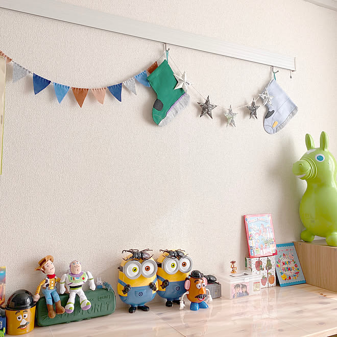 謎のディスプレイ ロディ テトラフィビッツ ミッフィー トイストーリー などのインテリア実例 19 12 16 12 01 15 Roomclip ルームクリップ