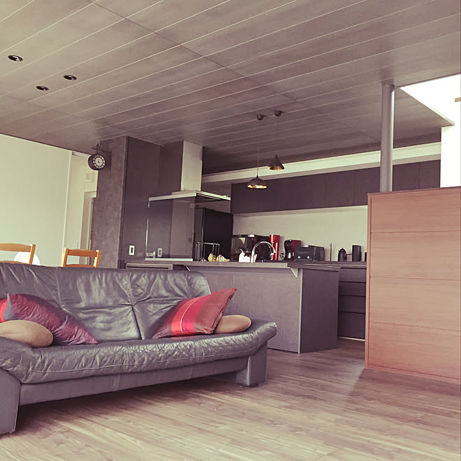 積水ハウス 両面時計 板張り天井 Lixil 子どもと暮らす などのインテリア実例 19 04 27 32 53 Roomclip ルームクリップ