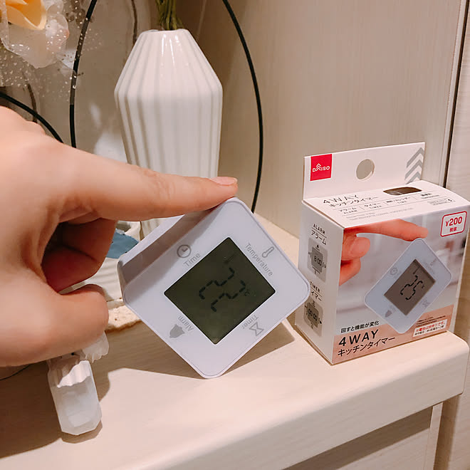 100円shop大好き 全色買い 4wayキッチンタイマー 0円商品 ダイソー などのインテリア実例 19 12 04 16 34 47 Roomclip ルームクリップ