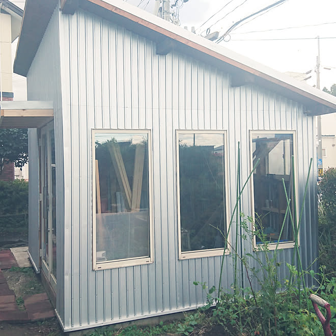 玄関 入り口 ガレージ 自作小屋 手作り Diy などのインテリア実例 05 24 50 41 Roomclip ルームクリップ