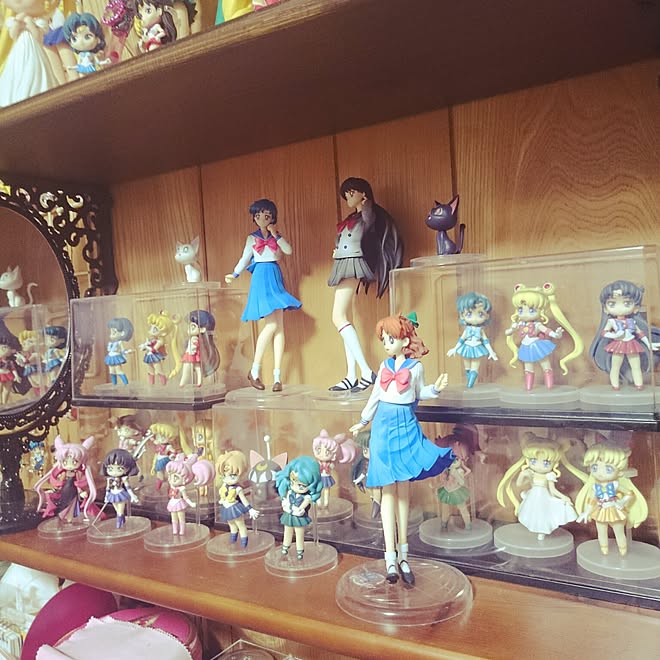 棚/オタク部屋/セーラームーン棚/世界制服大作戦/セーラームーン あつめてフィギュア&hellip;などのインテリア実例 20160123 23