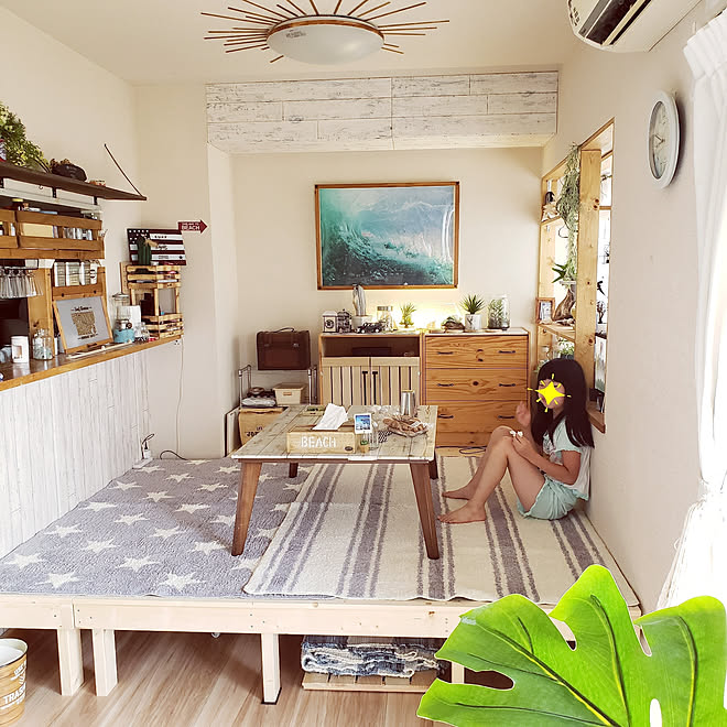 リビング 夏の模様替え Diy 中古マンション 小上がりdiy などのインテリア実例 08 04 08 10 Roomclip ルームクリップ リビング 夏の模様替え Diy 中古マンション 小上がりdiy などのインテリア実例 08 04 08 10 Roomclip ルームクリップ