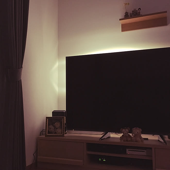 リビング テレビ周り 間接照明 間接照明のある暮らし Ikea などのインテリア実例 18 10 04 53 34 Roomclip ルームクリップ