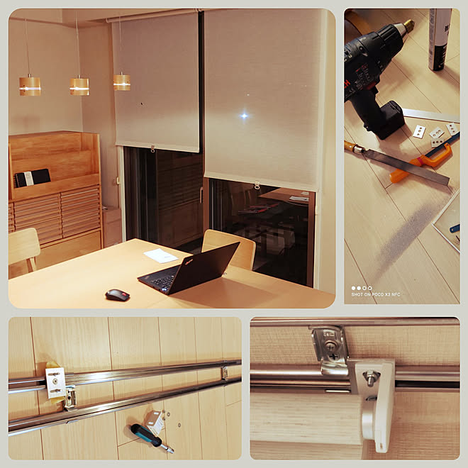 リビング コレ Diyしたよ Ikea Diyのある暮らし ロールスクリーン などのインテリア実例 21 05 21 21 30 44 Roomclip ルームクリップ