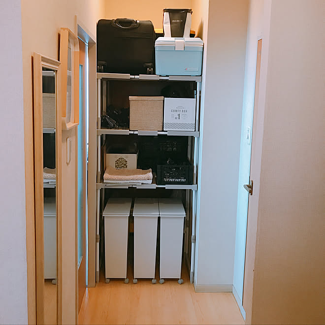 棚 無印良品 ゴミ箱収納 釣り具収納 Diy などのインテリア実例 19 05 27 22 47 29 Roomclip ルームクリップ