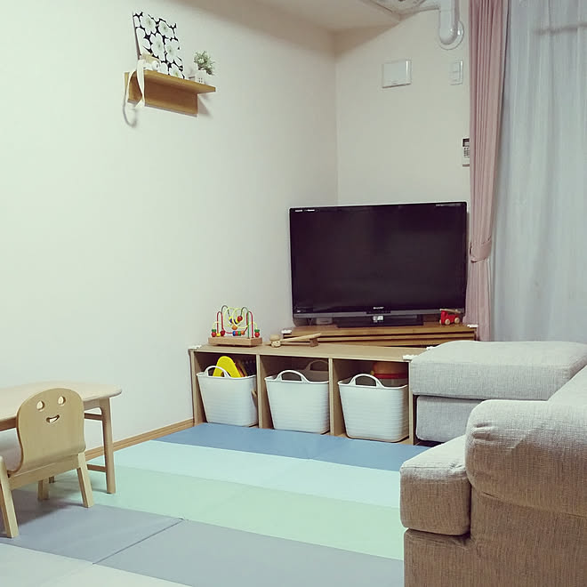 リビング 無印良品 男の子ママ 1ldk 赤ちゃんと暮らす などのインテリア実例 2019 10 20 20 37 33 Roomclip ルームクリップ