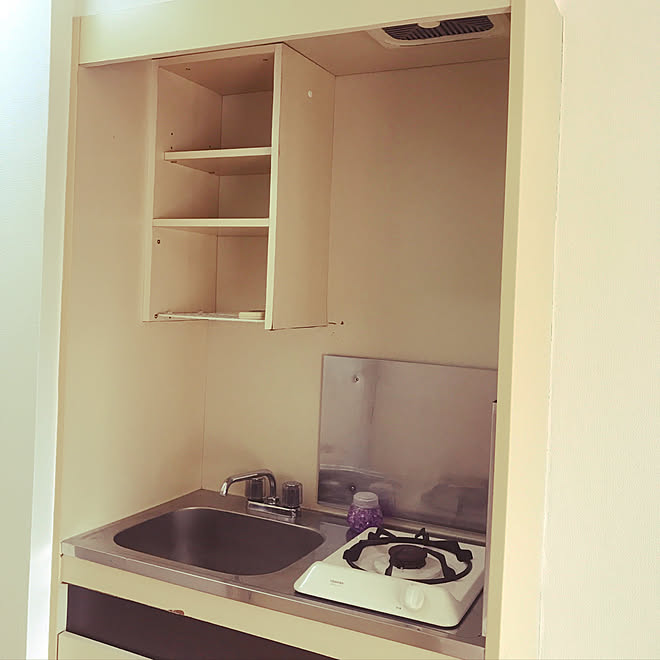 キッチン ミニキッチン ワンルーム 一人暮らし 5 5畳のインテリア実例 18 01 22 02 44 34 Roomclip ルームクリップ