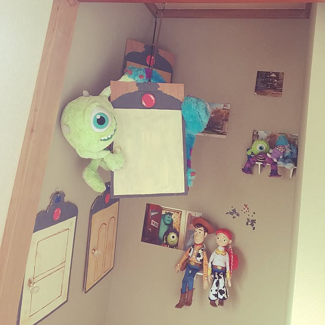 壁 天井 ディズニー トイストーリー モンスターズインク 株式会社怪物 などのインテリア実例 16 11 24 21 38 57 Roomclip ルームクリップ