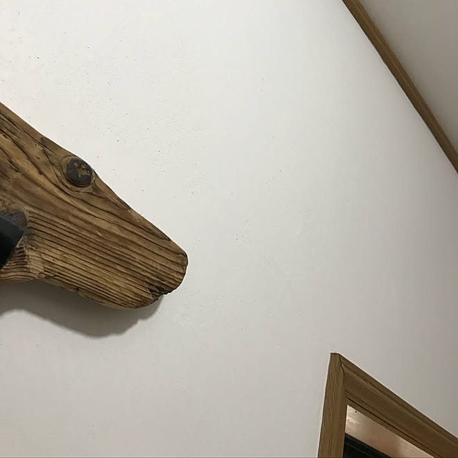 バス トイレ 大和漆喰 流木オブジェ 漆喰壁diy Diy などのインテリア実例 18 06 21 17 04 54 Roomclip ルームクリップ