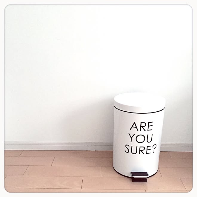 リビング Francfranc ゴミ箱 モノトーン 白黒 などのインテリア実例 15 03 17 07 39 39 Roomclip ルームクリップ