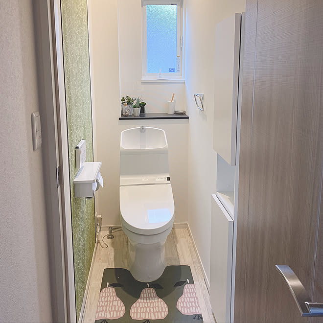 壁紙はカインズ 観葉植物 バス トイレのインテリア実例 05 01 17 38 Roomclip ルームクリップ