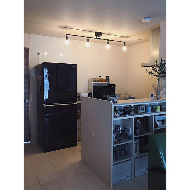 キッチン Art Work Studio 照明 賃貸でも楽しく 賃貸 などのインテリア実例 17 07 27 32 37 Roomclip ルームクリップ