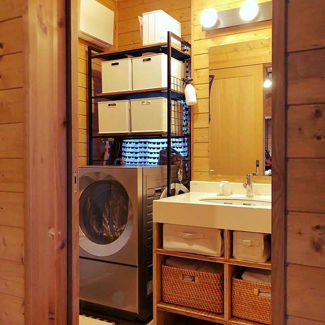 無印良品/Cuble 洗濯機/Panasonic洗濯機/パパDIY/BESSの家&hellip;などのインテリア実例 20200926 08