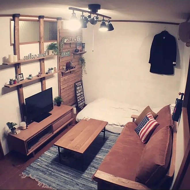 部屋全体 Momo Natural Niko And カフェ風 Diy などのインテリア実例 17 07 31 00 04 28 Roomclip ルームクリップ