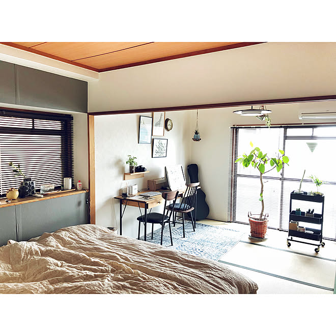 アクセントクロス/模様替え/畳の部屋/植物のある暮らし/二人暮らし...などのインテリア実例 - 2019-05-18 12:38:23