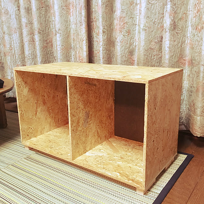 棚/ハンドメイド/OSB合板/DIY/手作り家具&hellip;などのインテリア実例 20170924 223013 ｜ RoomClip