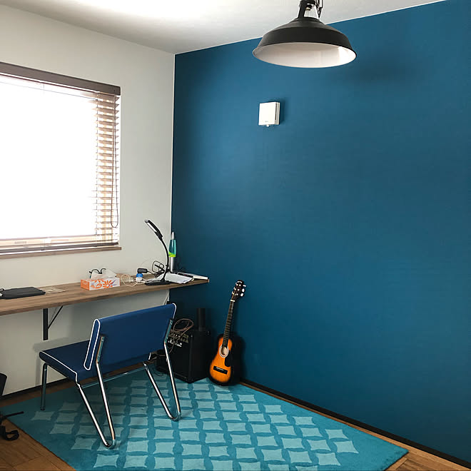部屋全体 ブルー系 趣味スペース 碧い 青い部屋 などのインテリア実例 19 01 29 01 28 45 Roomclip ルームクリップ