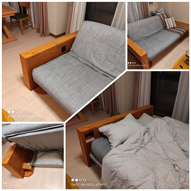 Ikea ソファベッド ソファベッドdiy Diy ベッドヘッドdiy などのインテリア実例 21 01 24 21 40 15 Roomclip ルームクリップ