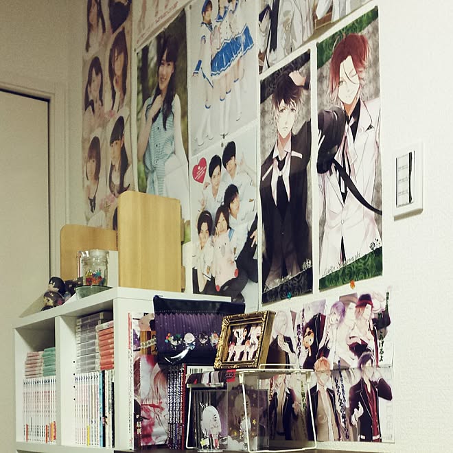 壁 天井 Diabolik Lovers ポスター おたく部屋 痛部屋 などのインテリア実例 17 01 08 18 28 47 Roomclip ルームクリップ