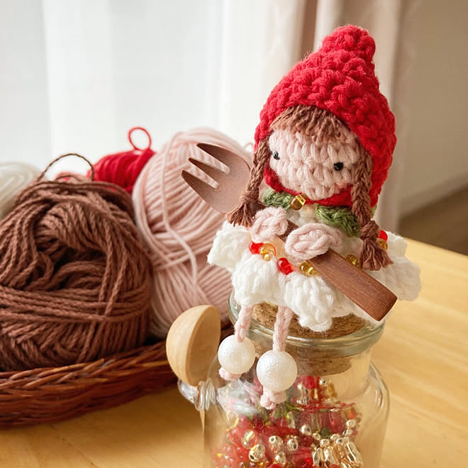 可愛いもの 編み物 編み物のある暮らし 好きなものに囲まれた暮らし 編み物作家おりん などのインテリア実例 22 10 13 13 16 01 Roomclip ルームクリップ