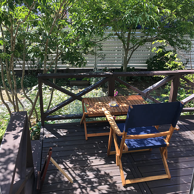 ニトリ 雑木の庭 ウッドデッキdiy 縁側ウッドデッキ コメントお気遣いなく などのインテリア実例 05 29 14 53 00 Roomclip ルームクリップ