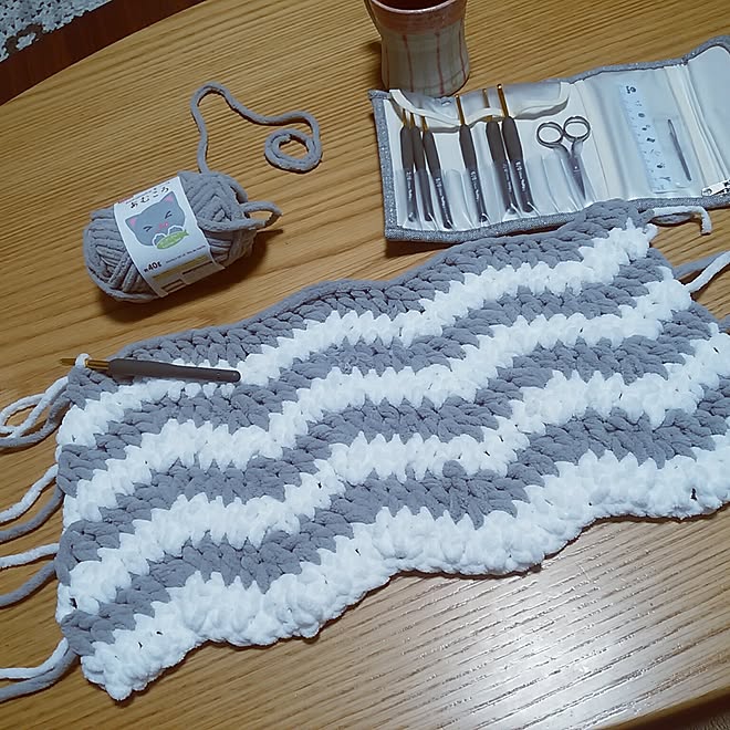 100均 編み物 かぎあみ ハンドメイド ダイソーのインテリア実例 17 01 28 16 40 27 Roomclip ルームクリップ