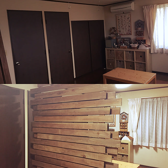 部屋全体 仕切り 子供部屋 2 4材 Diy などのインテリア実例 17 09 21 13 30 00 Roomclip ルームクリップ