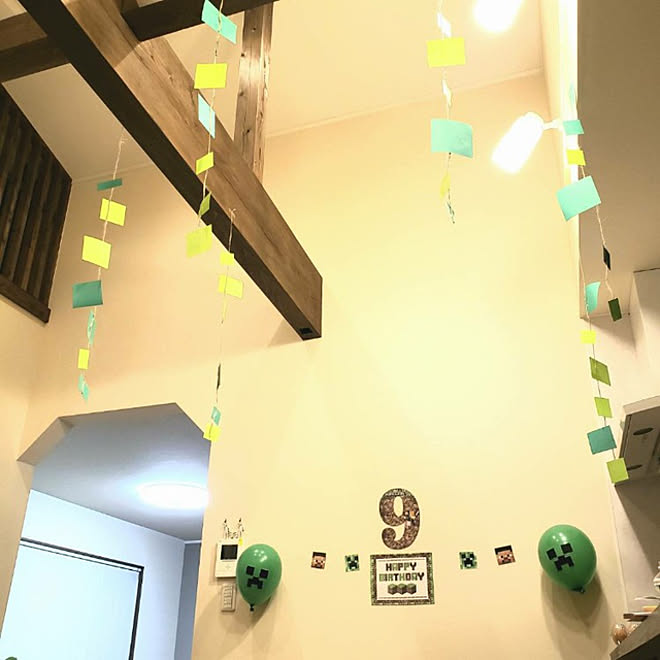 壁 天井 マイクラ 誕生日 誕生日パーティのインテリア実例 21 06 17 12 53 47 Roomclip ルームクリップ
