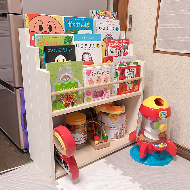 おもちゃ収納 子供がいる家 本棚diy Roomclipアンケート ナチュラル などのインテリア実例 01 16 21 55 05 Roomclip ルームクリップ