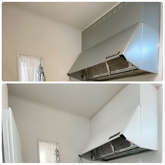 レンジフードリメイク レンジフード Diy キッチンdiy 海外インテリアに憧れる などのインテリア実例 11 09 09 38 54 Roomclip ルームクリップ