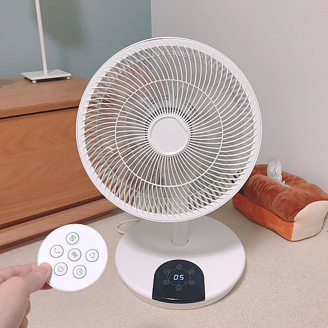 扇風機 リモコン式 360 リビングファン ティッシュケース パン などのインテリア実例 07 18 23 16 55 Roomclip ルームクリップ