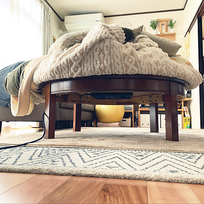 ラグ/DIYテーブル/こたつ用ヒーター/山善/中古住宅...などのインテリア実例 - 2019-11-16 10:58:16