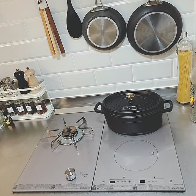 キッチン Ih オリジナルキッチン マイチョイス リンナイ などのインテリア実例 17 02 12 19 35 13 Roomclip ルームクリップ