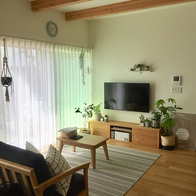 リビング 飾り棚 Ikea フェイクグリーン リビング などのインテリア実例 18 09 09 11 00 22 Roomclip ルームクリップ