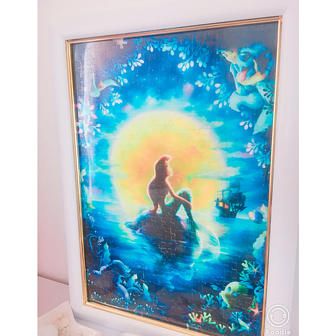 リビング パズル 棚の上 ワンルーム 一人暮らしのインテリア実例 18 08 22 13 29 13 Roomclip ルームクリップ