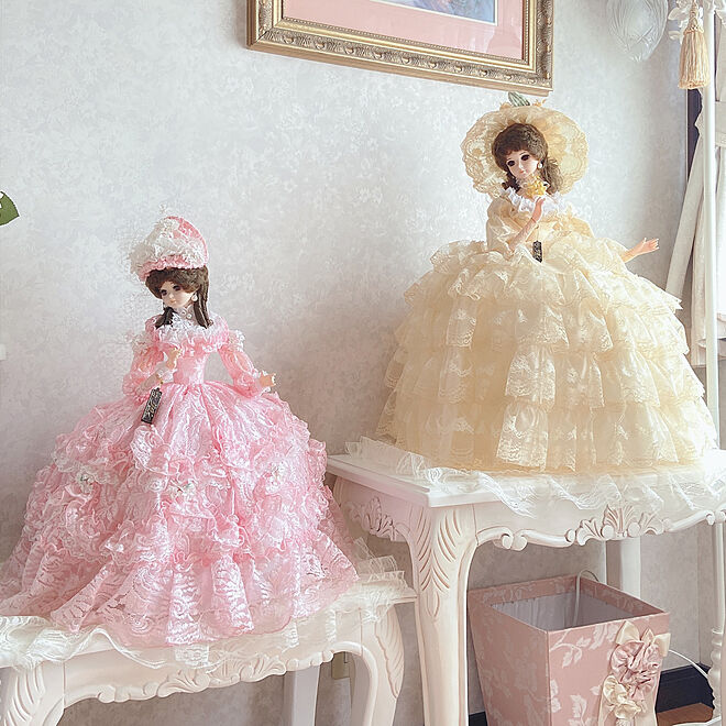 ピンクインテリア スキヨ人形 フランス人形 ゆめかわいい ロマンティック などのインテリア実例 06 22 16 28 46 Roomclip ルームクリップ