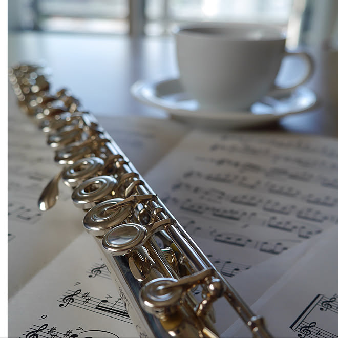 フルート 音楽のある暮らし 北欧ナチュラル シンプルインテリア シンプルな暮らし などのインテリア実例 07 02 18 51 06 Roomclip ルームクリップ