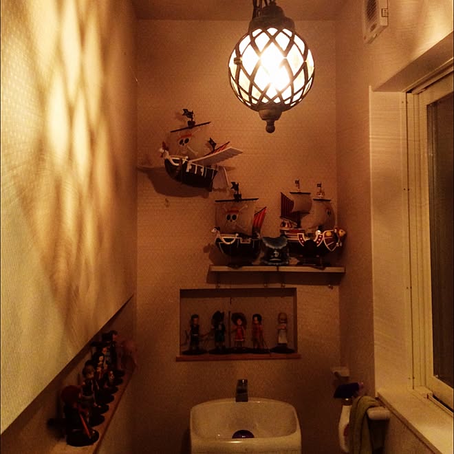 バス トイレ ニッチ ワンピースフィギュア フィギュア 雑貨 などのインテリア実例 15 05 14 23 07 34 Roomclip ルームクリップ