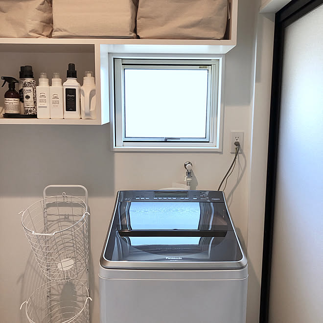 綺麗を保ちたい 縦型洗濯機 シンプル サニタリー グッドデザイン賞 などのインテリア実例 19 03 10 16 00 01 Roomclip ルームクリップ