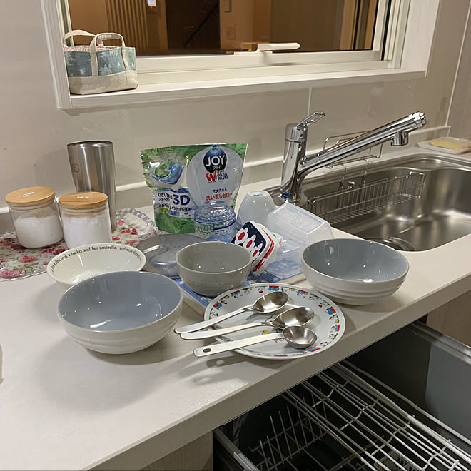 Lixil窓 食洗機を清潔に 洗い直しゼロへ ジョイ ジェルタブ 食洗機用洗剤 などのインテリア実例 07 03 07 24 55 Roomclip ルームクリップ