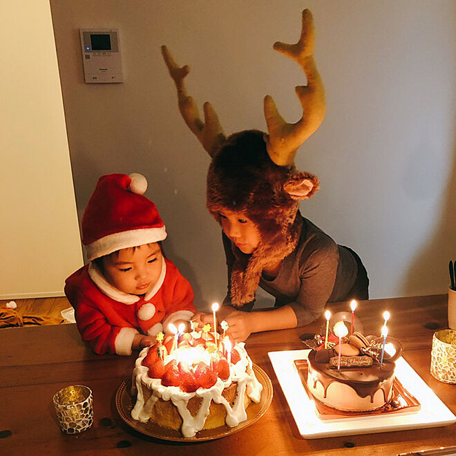 大胆なデコレーション シフォンケーキ 手作り 友達の家 メリークリスマス 素敵なクリスマスを などのインテリア実例 19 12 23 02 16 41 Roomclip ルームクリップ
