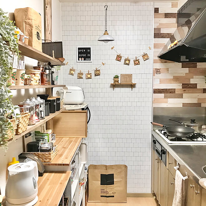 リメイクシート セリアリメイクシート 賃貸キッチン 原状回復diy 100均インテリア などのインテリア実例 12 01 19 01 43 Roomclip ルームクリップ