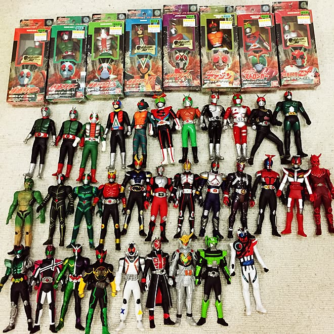 仮面ライダー ソフビ おもちゃのインテリア実例 2015 09 08 05 15 37