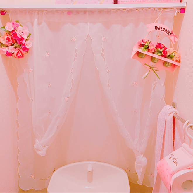 バス トイレ トイレ メルヘン インテリア 雑貨 などのインテリア実例 18 11 16 17 57 17 Roomclip ルームクリップ